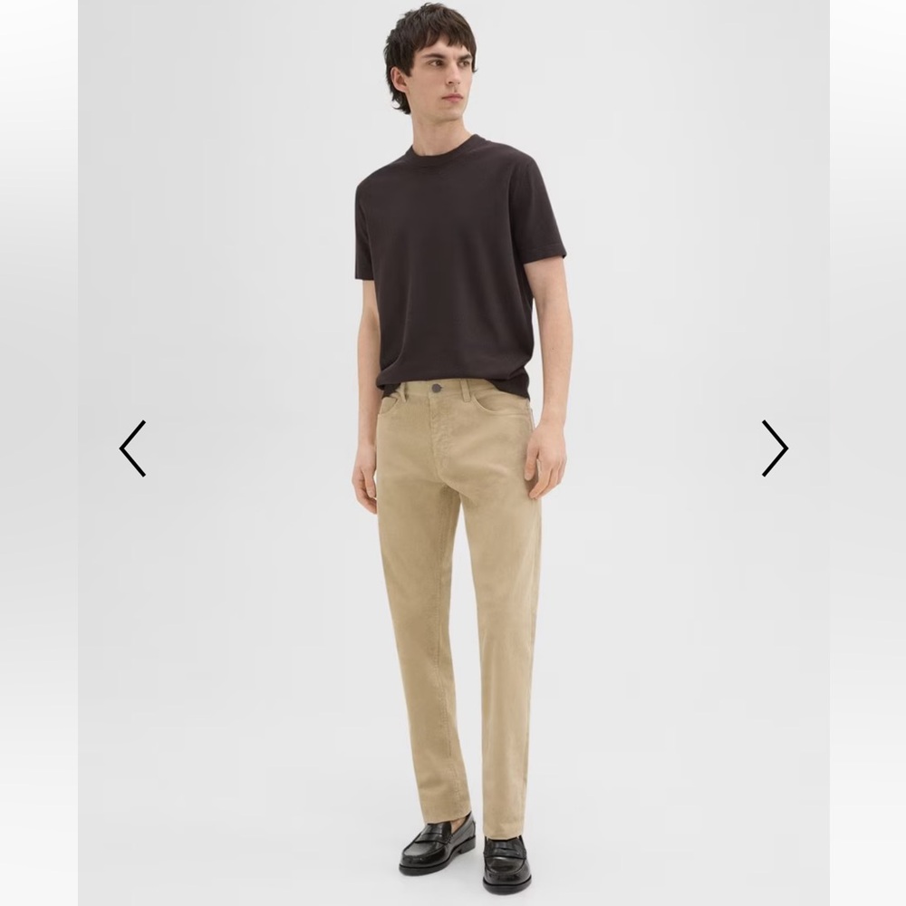 Theory - Raffi 5-Pocket Pant in Stretch Corduroy (Black)